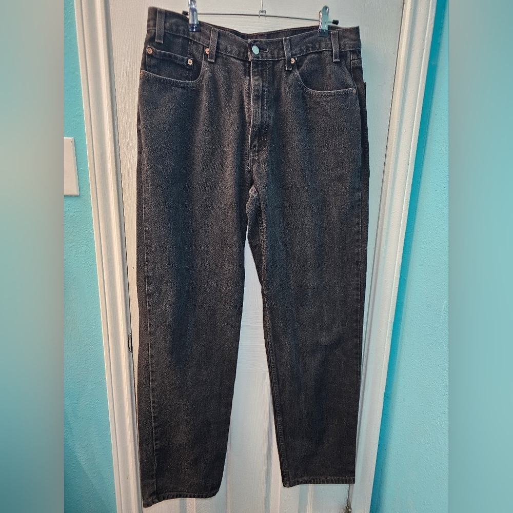 Levi's 550 Men's Sz 36" x 34" Black Relaxed Fit Made In USA Vintage 2001 Y2K